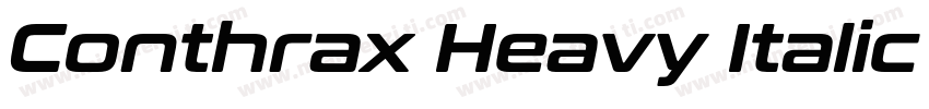 Conthrax Heavy Italic Heavy Italic字体转换